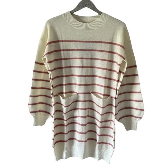 Alredine by Bailey’s Blossoms Pink Star Knit Sweater NEW - Picture 1 of 5